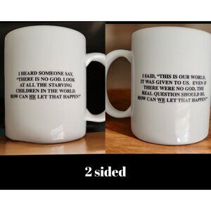 Vintage 90s Humanitarian Headwind Coffee Cup 8 Oz Social Justice God Christian